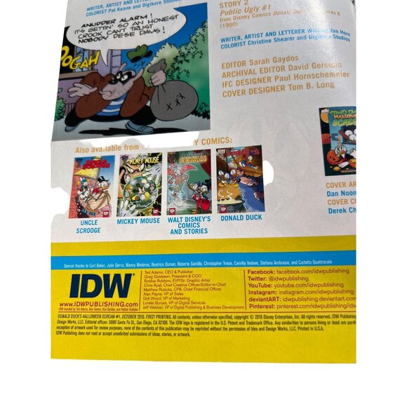 Disney Comics IDW Donald Ducks Halloween Scream Comic Book - Picture 3 of 4